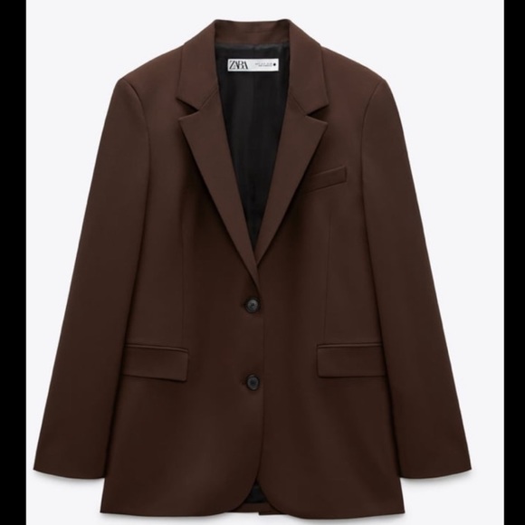 Zara Straight Cut Blazer Suit + Pants - Picture 2 of 2